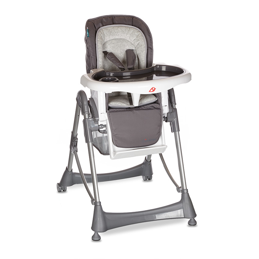 Chaise haute Luxe Métal - Gris anthracite 