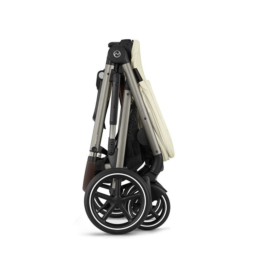 Poussette Gazelle S singel/double - Châssis Taupe / Siège Seashell Beige 