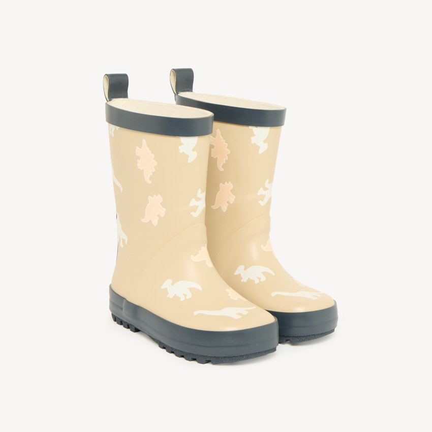 Bottes de pluie garçon motif dinosaures et couleurs changeantes 