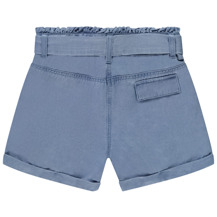 Short paperbag avec ceinture à nouer pour fille 