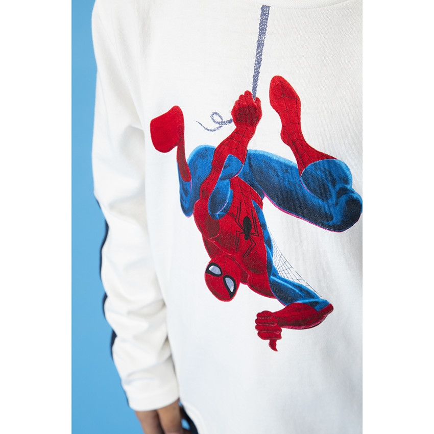 T-shirt manches longues en jersey print Spiderman Marvel 