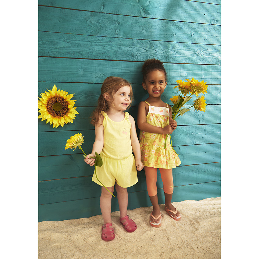 Ensemble 2 pièces imprimé fantaisie pour bébé fille 