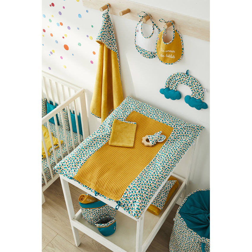 Cape de bain + Gant en Bambou – Baby Pop / Ocre 