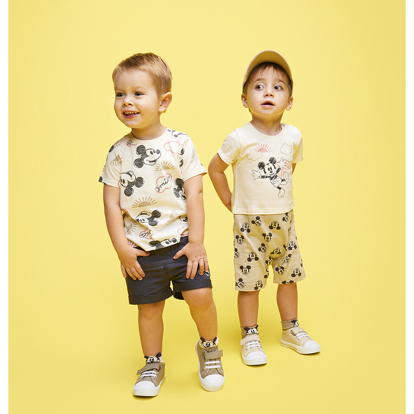 Lot de 3 paires de chaussettes courtes Mickey Disney pour bébé garçon 