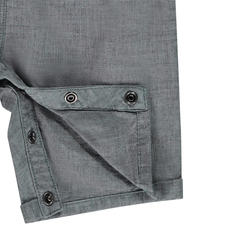 Salopette courte broderies palmiers pour bébé garçon 