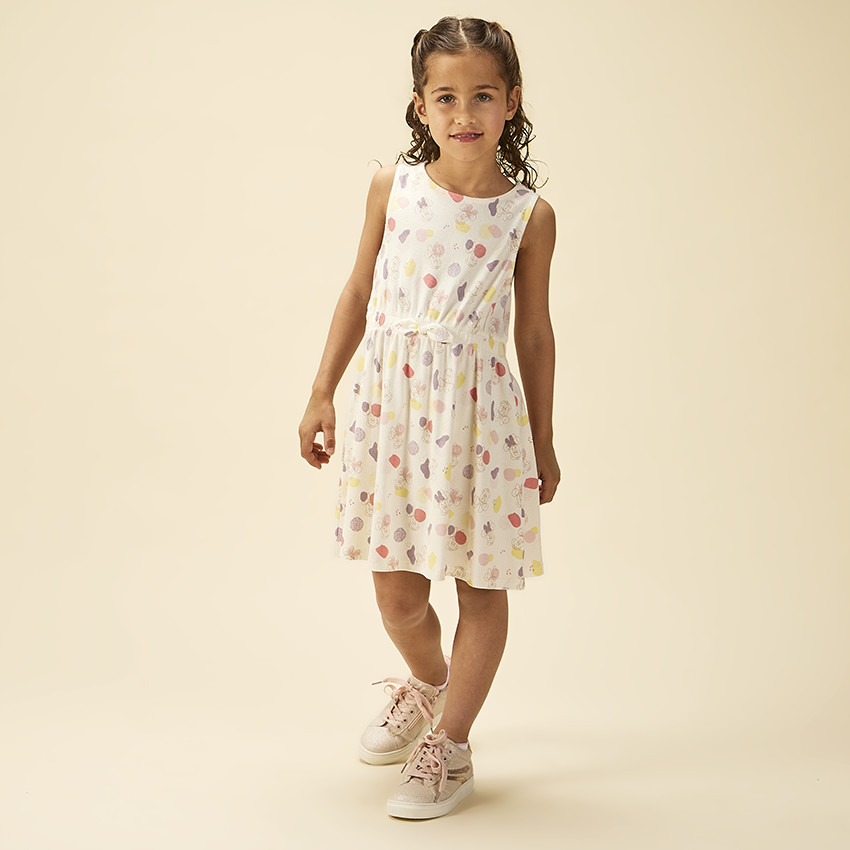 Robe sans manches imprimé Minnie Disney pour fille 