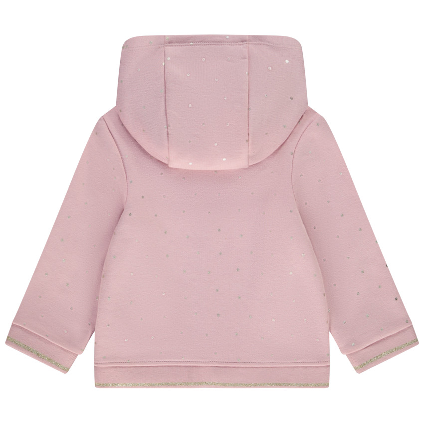 Gilet à capuche molletonné avec doublure en jersey pour bébé fille 