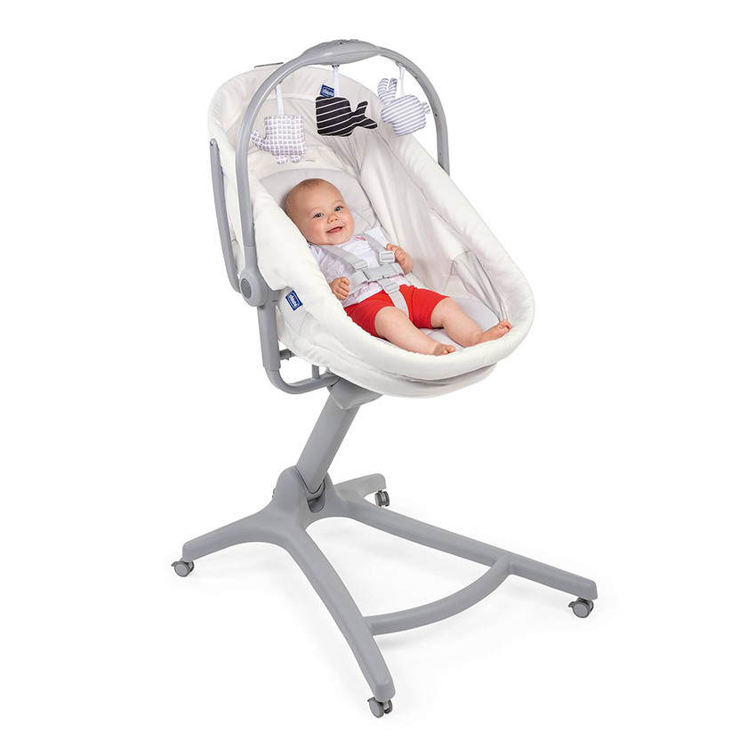 Transat Baby Hug Air 4 en 1 - White Snow 