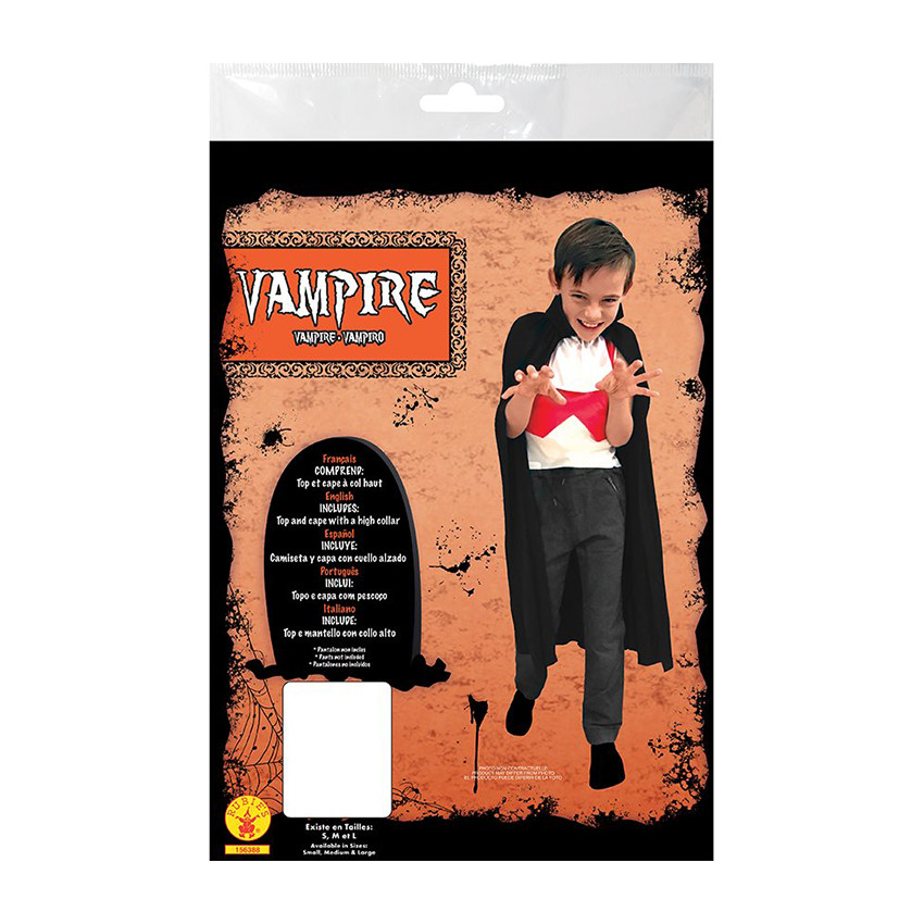 Déguisement Vampire Taille M - Noir 