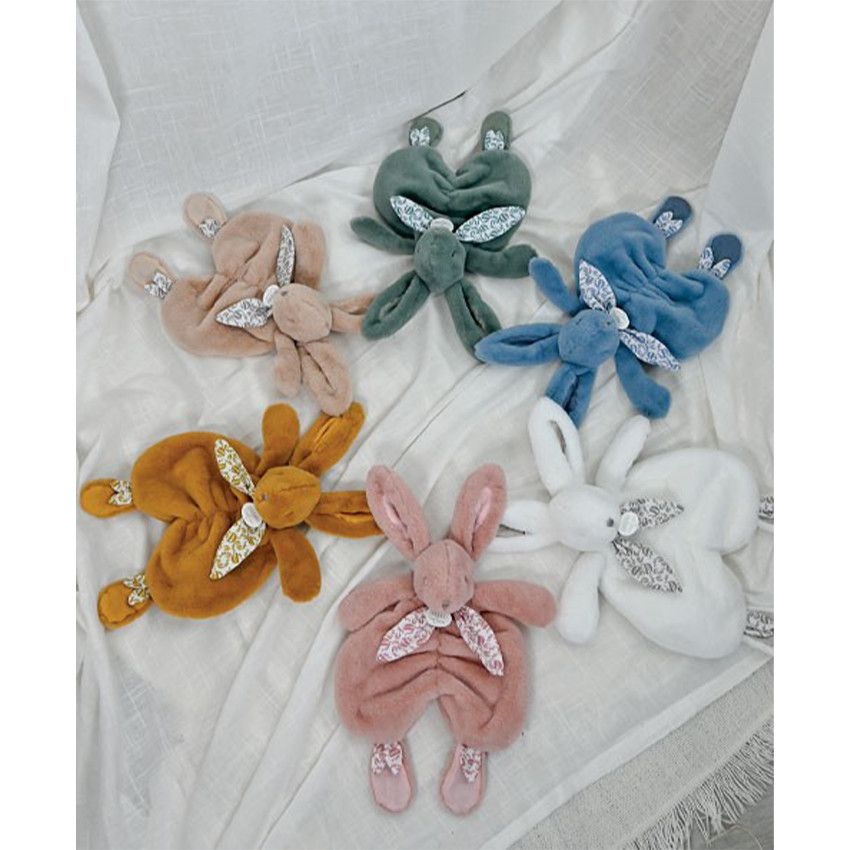 Doudou Lapin plat 29cm Beige sable 