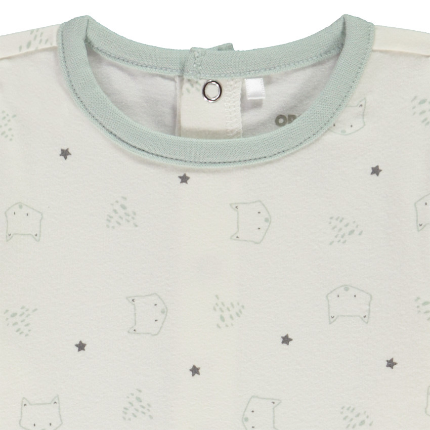 Ensemble 2 pièces avec salopette pour bébé 