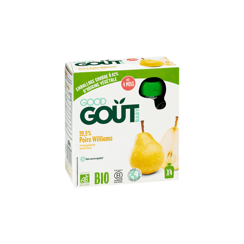 Gourde aux poires williams - 4 x 85g 