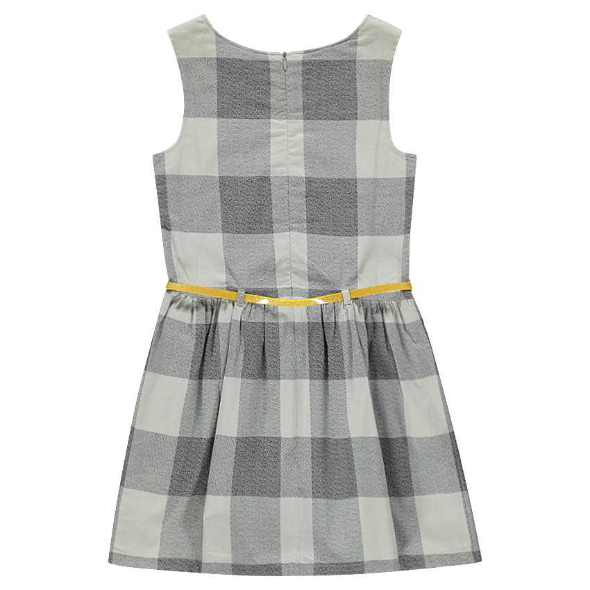 Junior - Robe à carreaux oversize avec ceinture amovible 