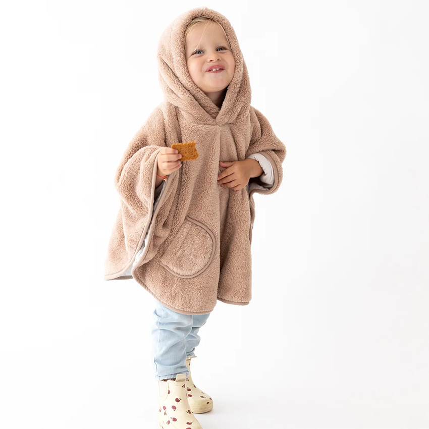 Poncho de Voyage Softy + Jersey Natural 9-36M - Beige (Bemini) - Image 3