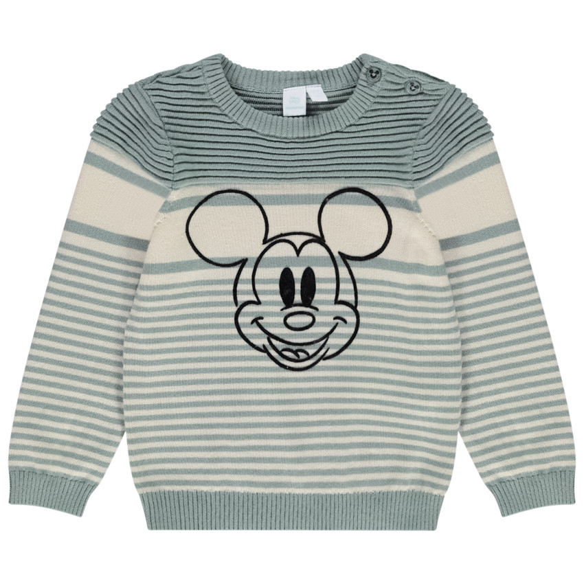 Pull en tricot motif Mickey Disney pour enfant garçon