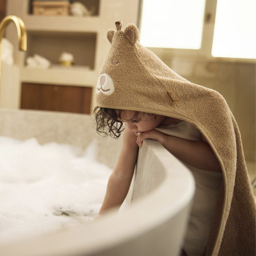 Cape de bain éponge 75x75cm Jungle Jambo-Cheetah 