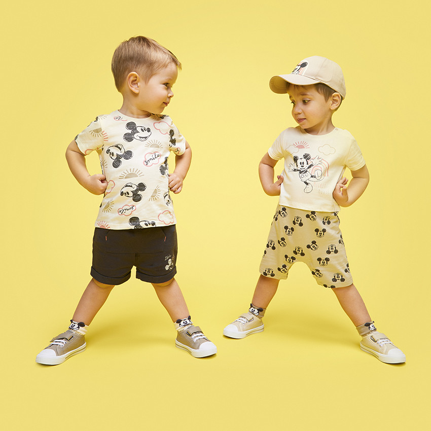 Lot de 3 paires de chaussettes courtes Mickey Disney pour bébé garçon 