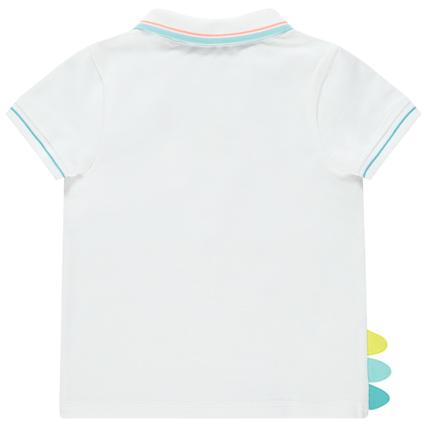 Polo manches courtes en coton piqué print croco pour bébé garçon 