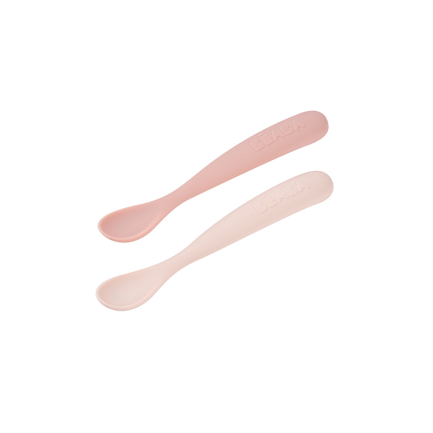 Lot de 2 couverts en silicone Barbe à papa + boîte de transport 