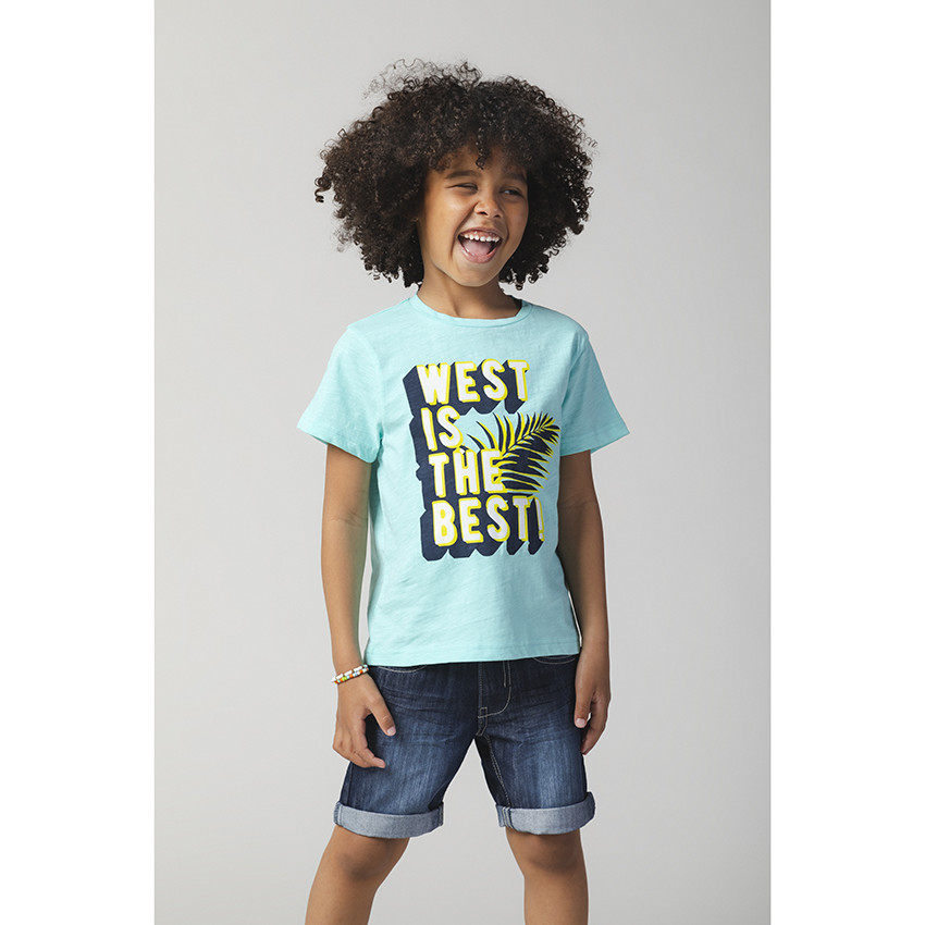 Lot de 5 t-shirts manches courtes imprimés / unis 