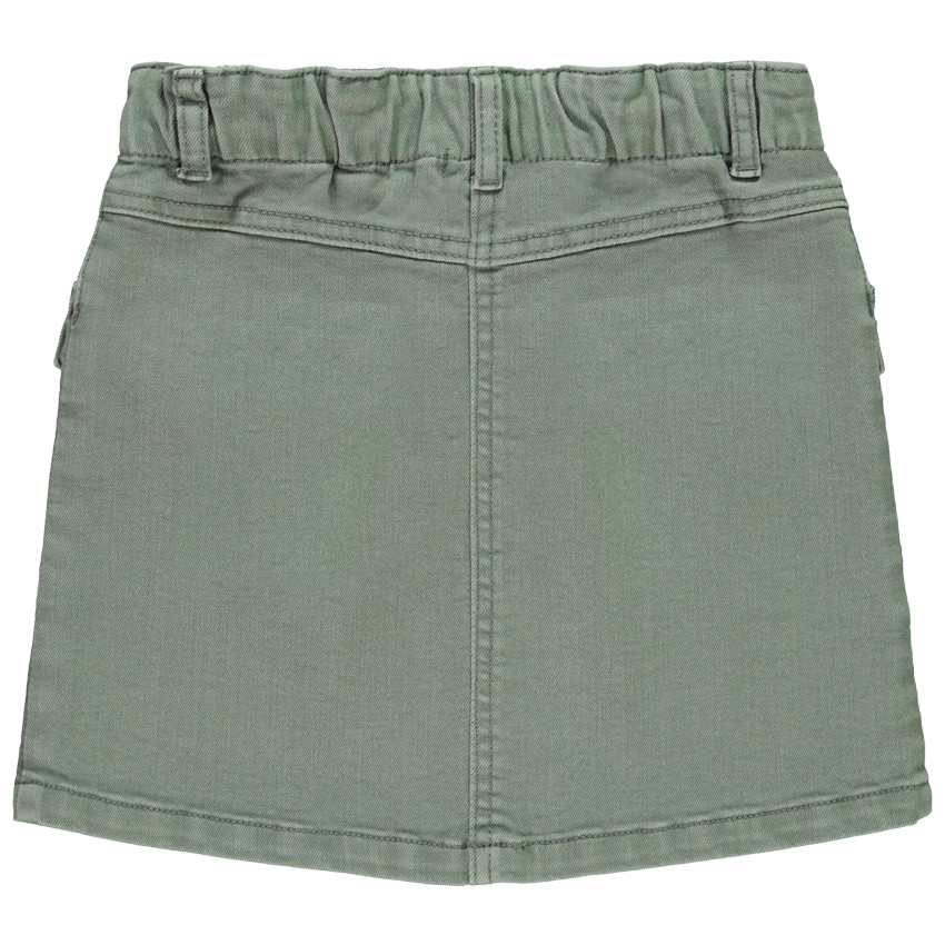 Jupe courte en denim avec poches plaquées pour fille 