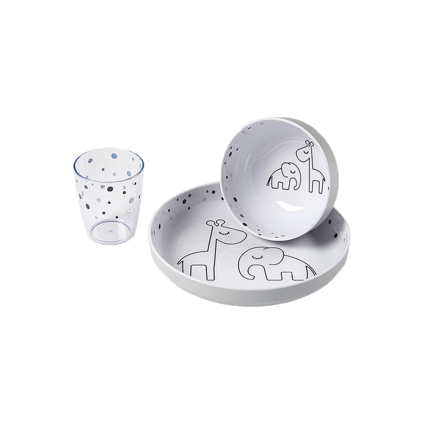 Coffret repas - Elphée et Raffi Gris Main Coffret repas - Elphée et Raffi Gris