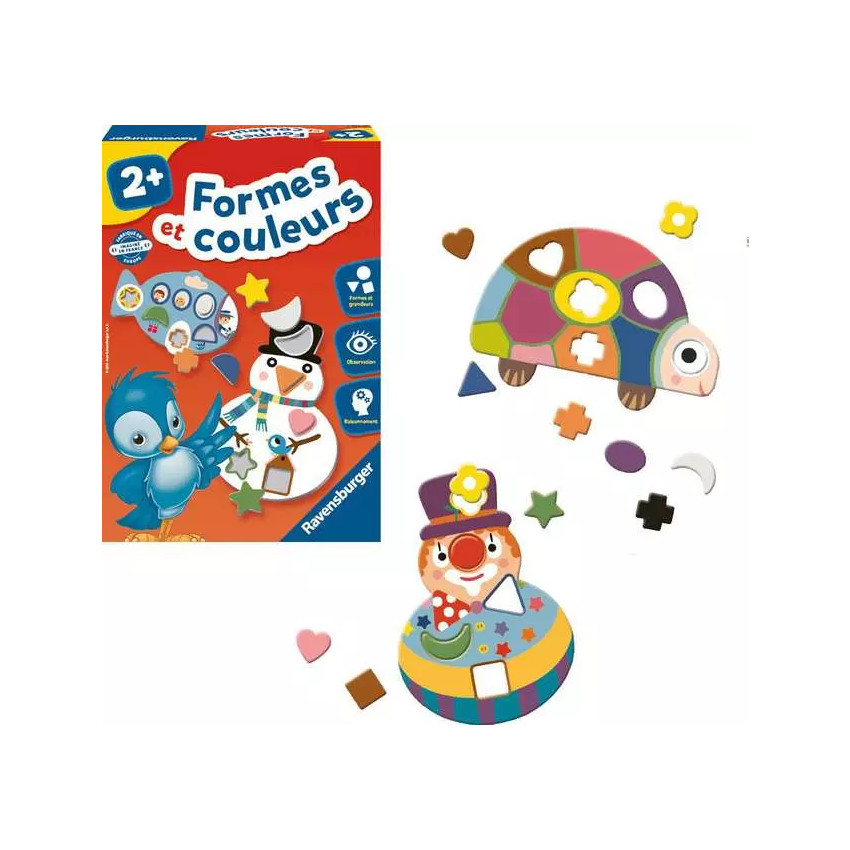 Jeu de connaissance formes et couleurs  