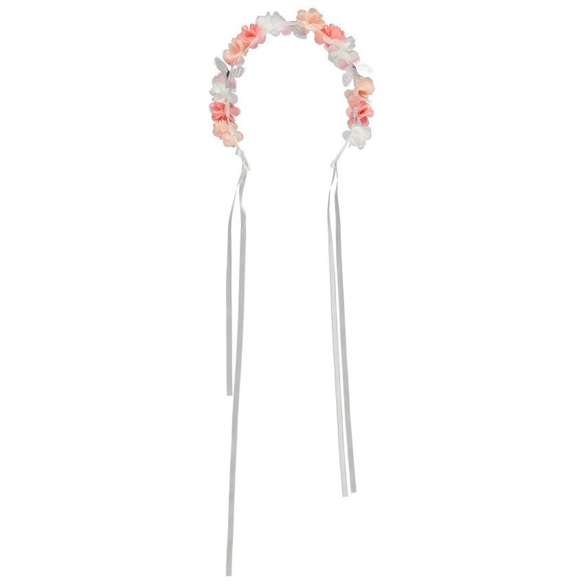 Serre-tête floral esprit couronne de fleurs pour fille 