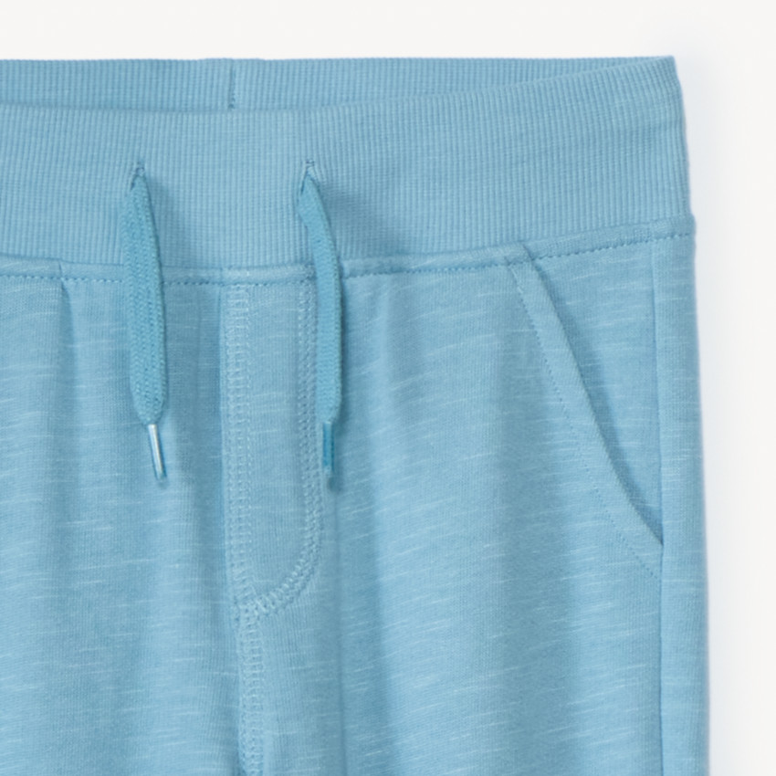 Jogging en molleton slub uni pour garçon 