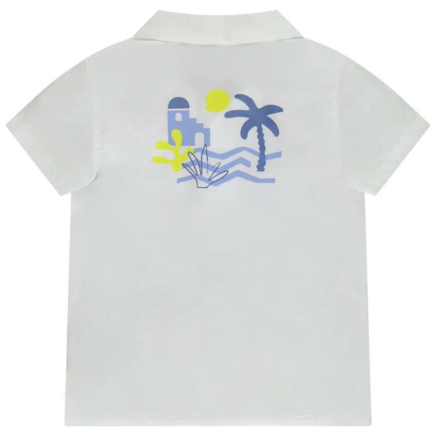 Chemise manches courtes loose prints Mykonos pour bébé garçon 