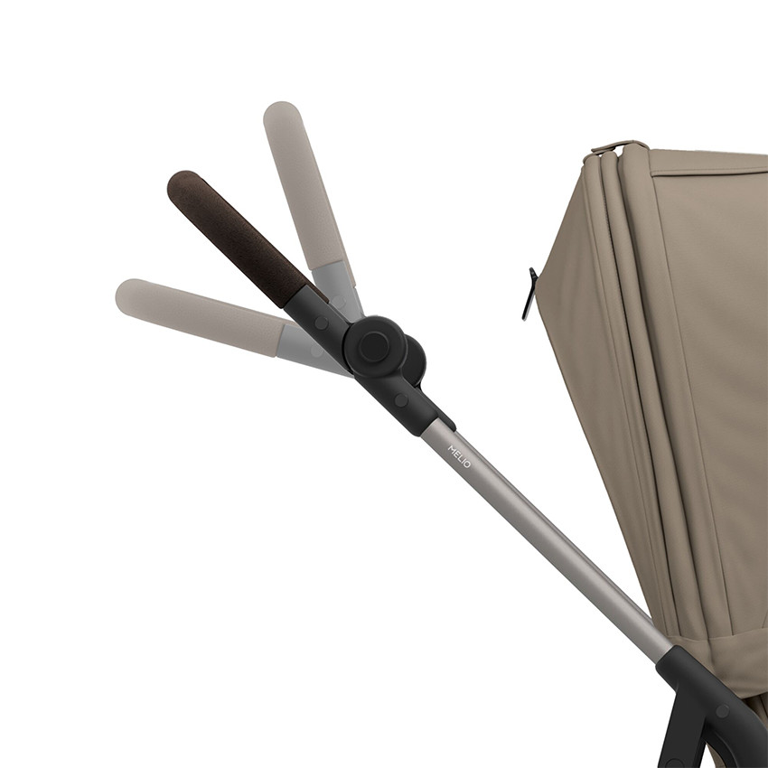Poussette compacte légère Melio 4 taupe/almond beige 