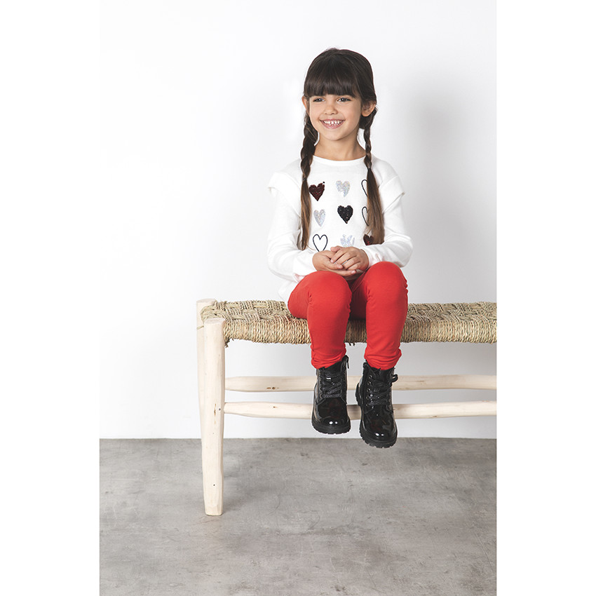 Jegging en molleton uni pour fille 