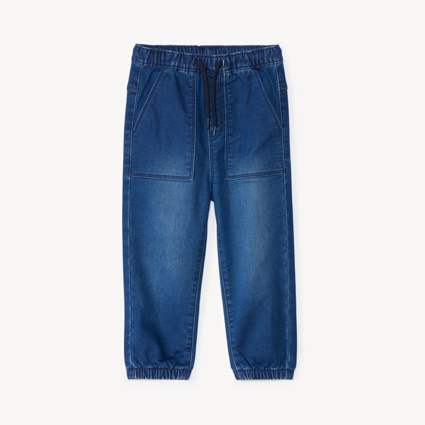 Jean jogger uni pour bébé garçon 