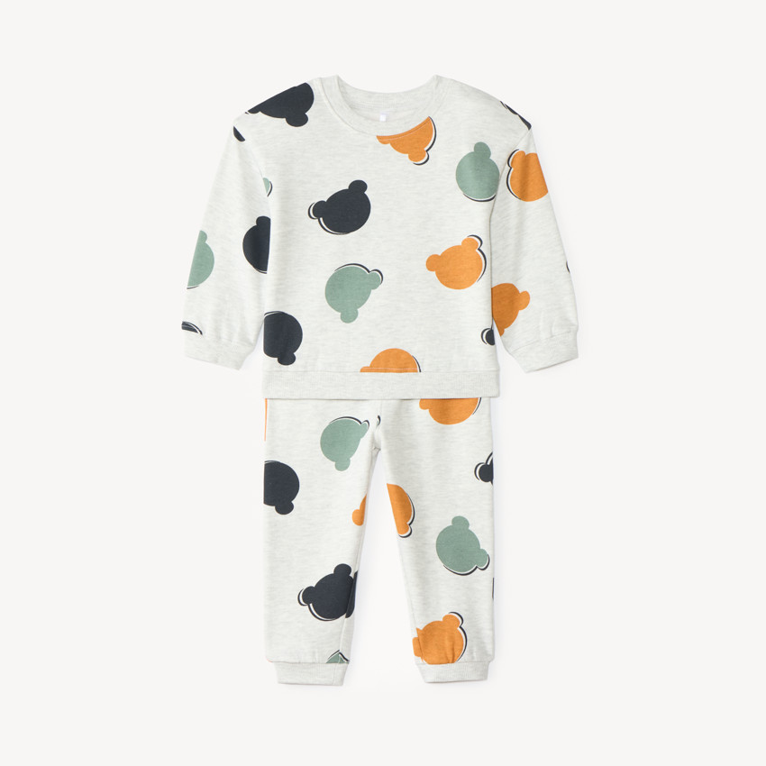 Ensemble de jogging bébé garçon imprimé ourson