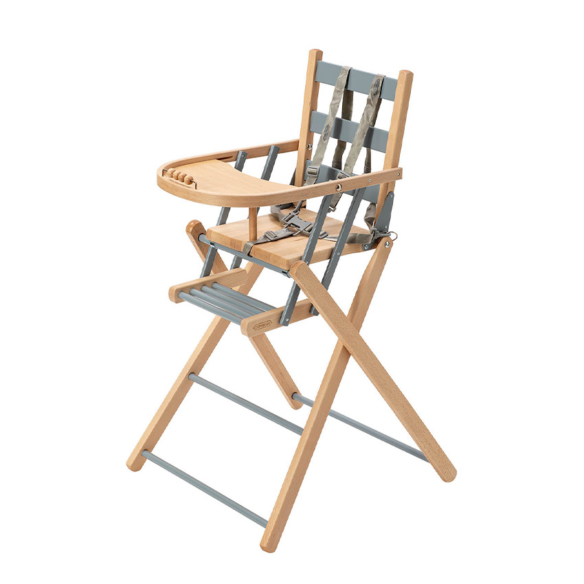 Coussin réducteur réversible pour chaise haute Nomi gris/bleu