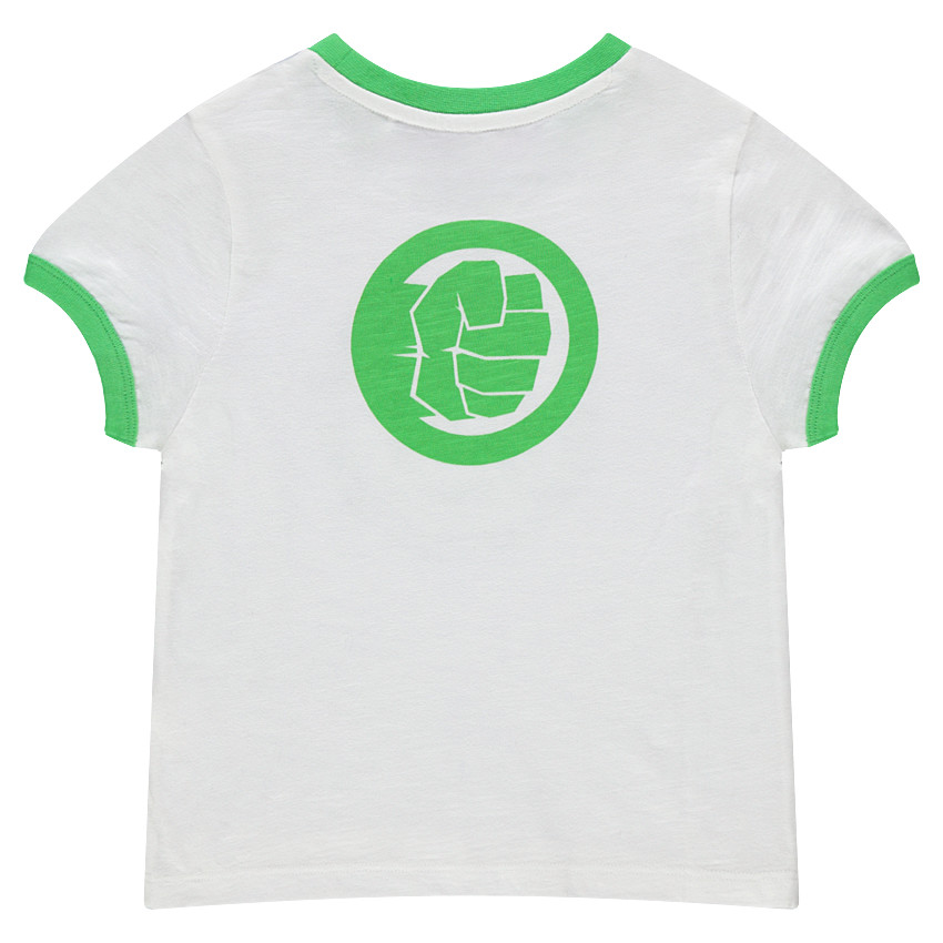 Tee-shirt manches courtes en jersey avec motif en sequins magiques Hulk Avengers Marvel 
