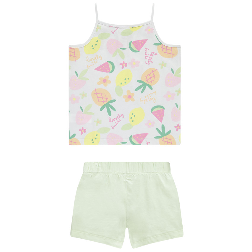 Ensemble 2 pièces avec débardeur imprimé fruits pour fille 