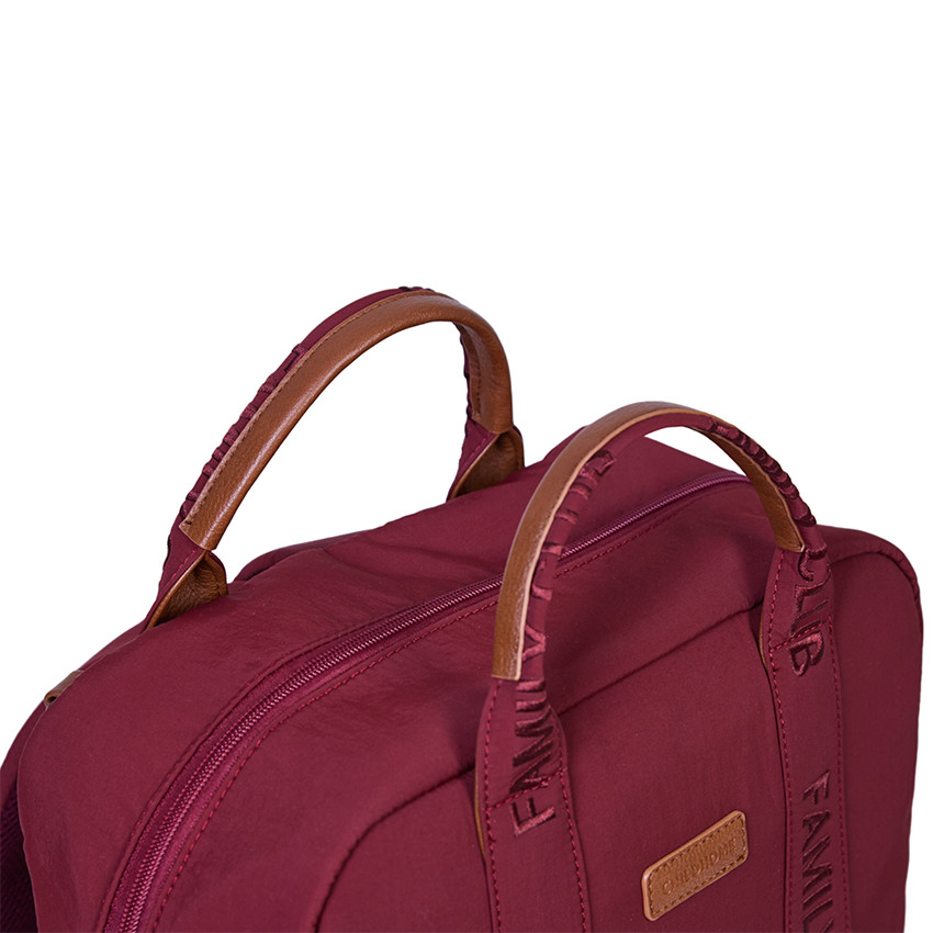 Sac à dos Family Club Signature + pochette + matelas à langer urban bordeaux 