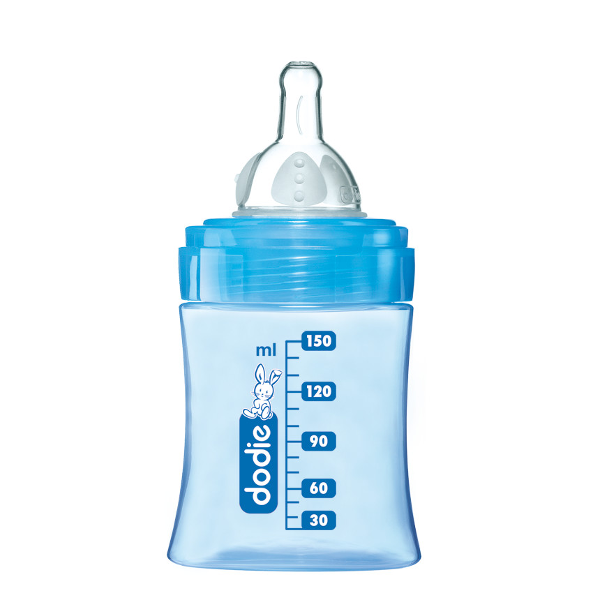 Biberon Initiation+ 150 ml tétine débit 1 - Bleu 