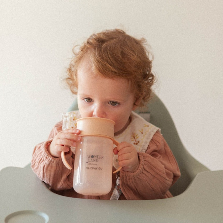 Tasse d'apprentissage 360° 340ml Wonderland Rose 