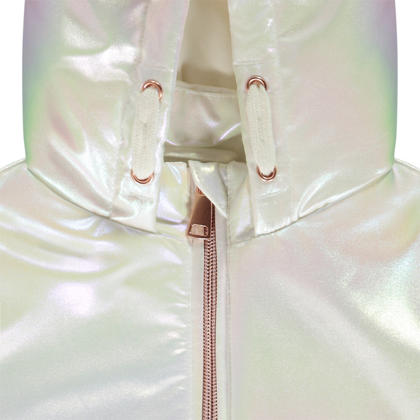 Coupe-vent rembourré effet iridescent pour fille 