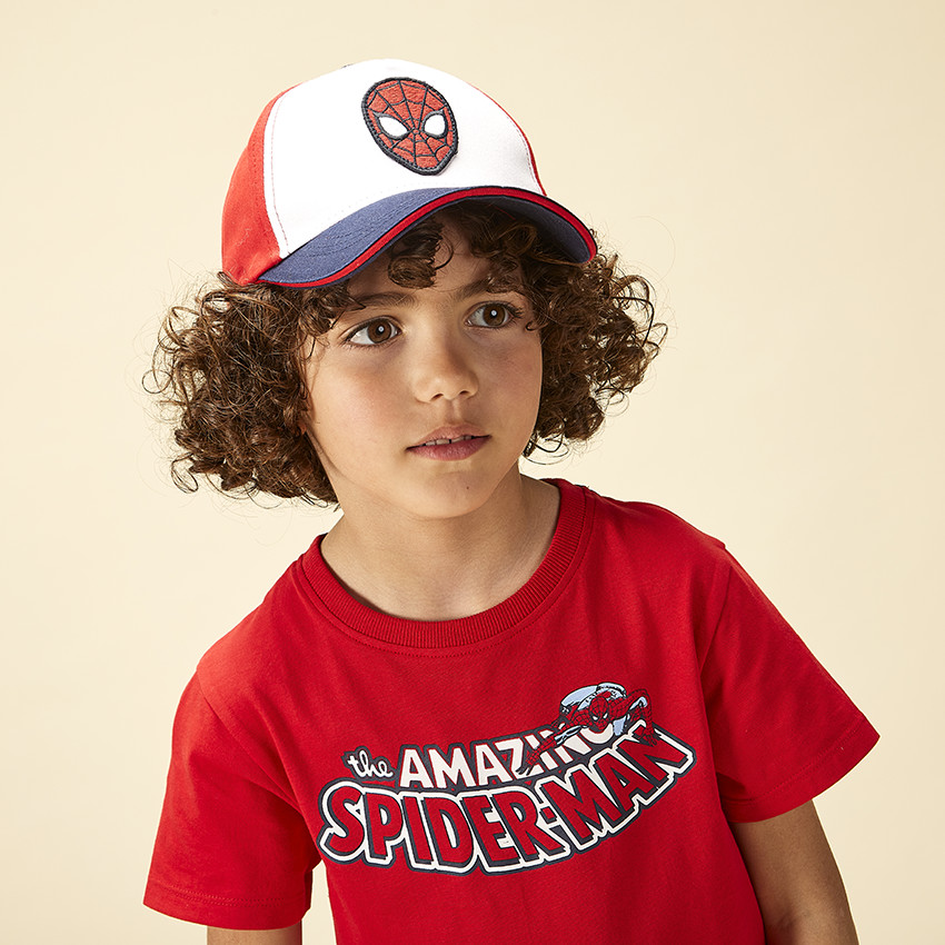 T-shirt manches courtes prints Spider-Man Marvel pour garçon 