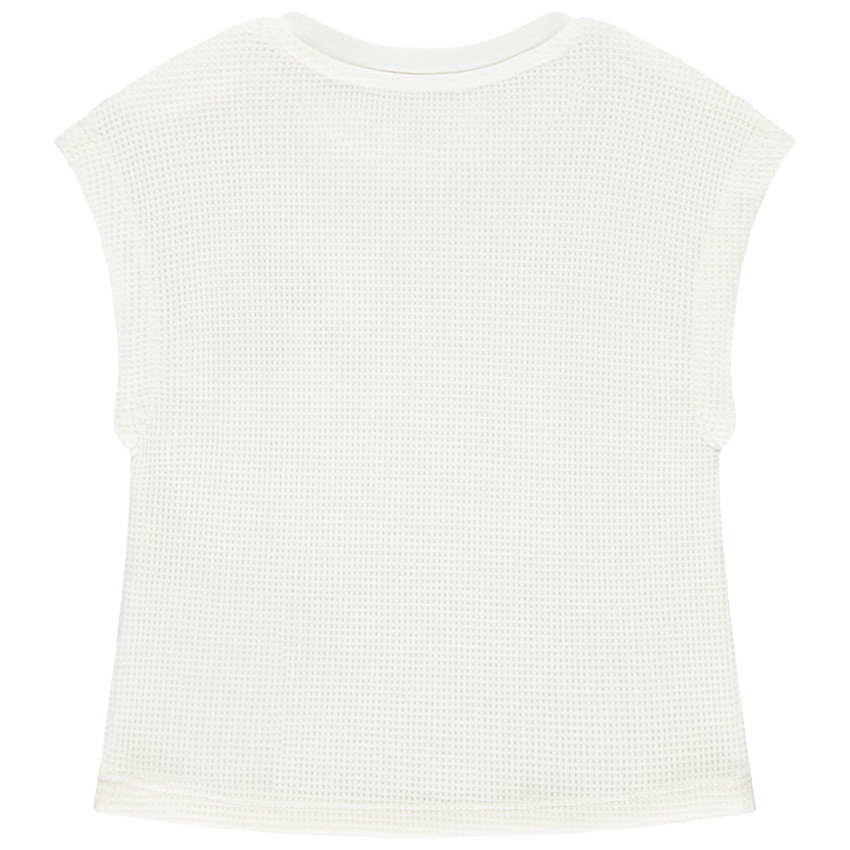 Débardeur effet loose en nid d'abeille brodé pour bébé garçon 