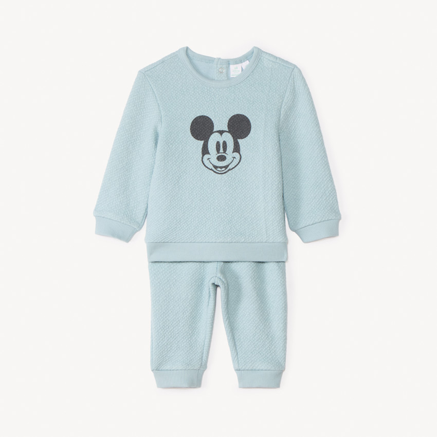 Ensemble jogging Mickey Disney en jacquard pour bébé garçon 