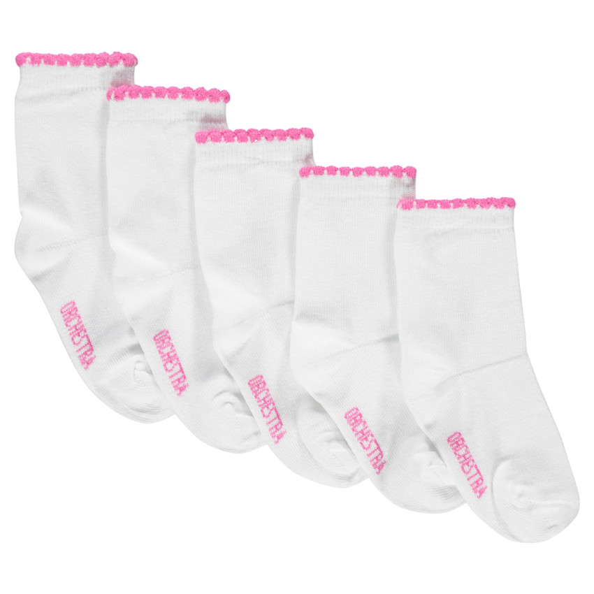 Lot de 5 paires de chaussettes unies