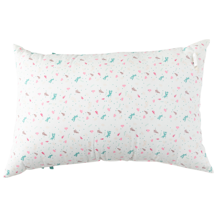 Coussin décoratif à imprimé floral 