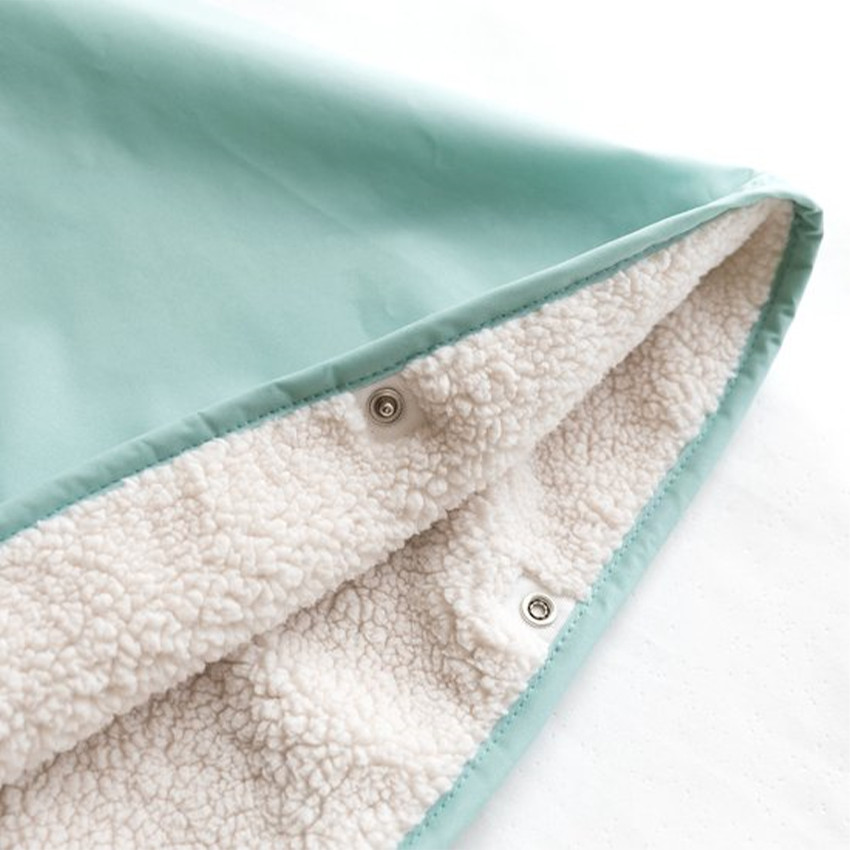 Poncho de voyage waterproof teddy+coated -9/36M - Sauge 