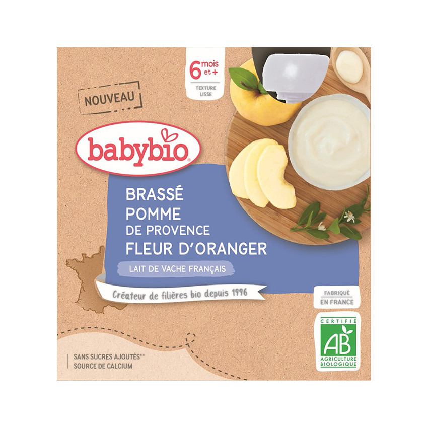 Brassé pomme et fleur d'oranger 4x85g 