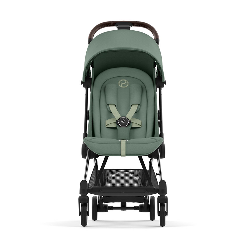 Poussette ultra-compacte Coya chrome/leaf green 