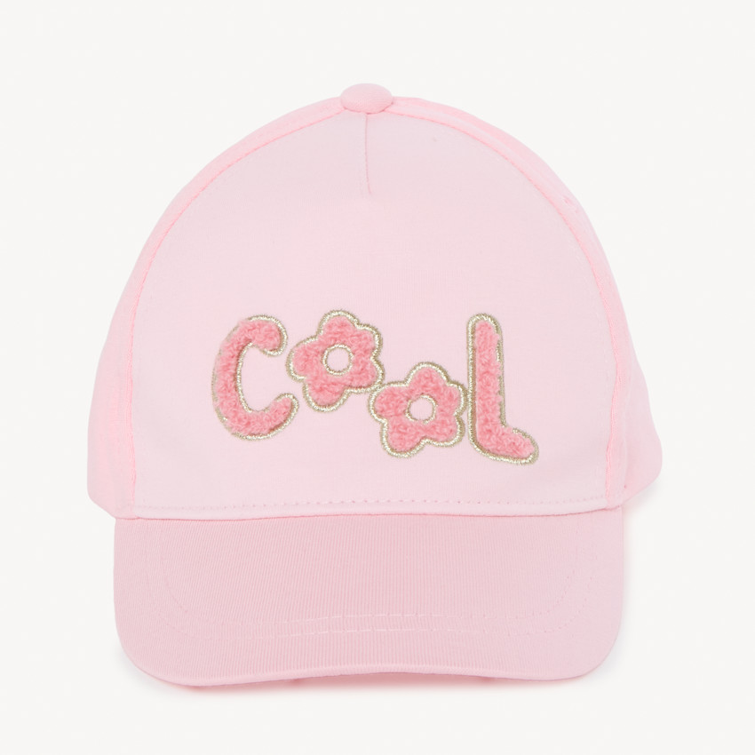 Casquette molleton à patchs bouclette pour bébé fille 